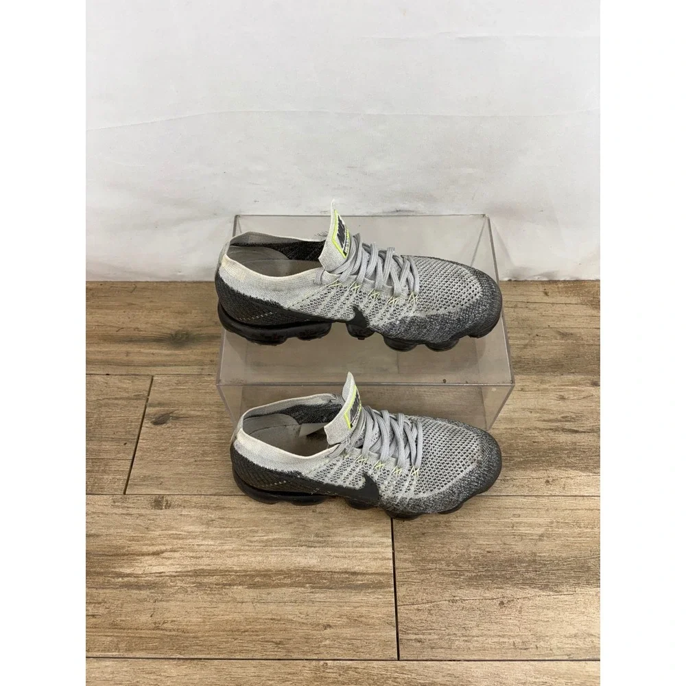 Nike Air VaporMax Flyknit E Pure Platinum Anthracite 922915-002 Mens 9